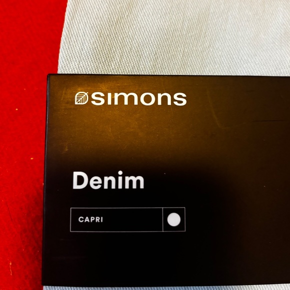 Light blue denim high waist capri leggings jeggings NWT - Picture 4 of 7